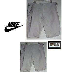 Nike New Khaki Cotton Shorts Size L 12-14)